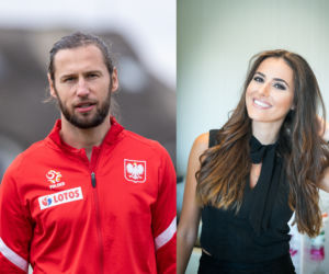 Grzegorz Krychowiak i Celia Jaunat