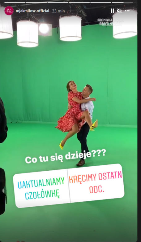 Nowa czołówka M jak miłość. Paweł (Rafał Mroczek), Franka (Dominika Kachlik)