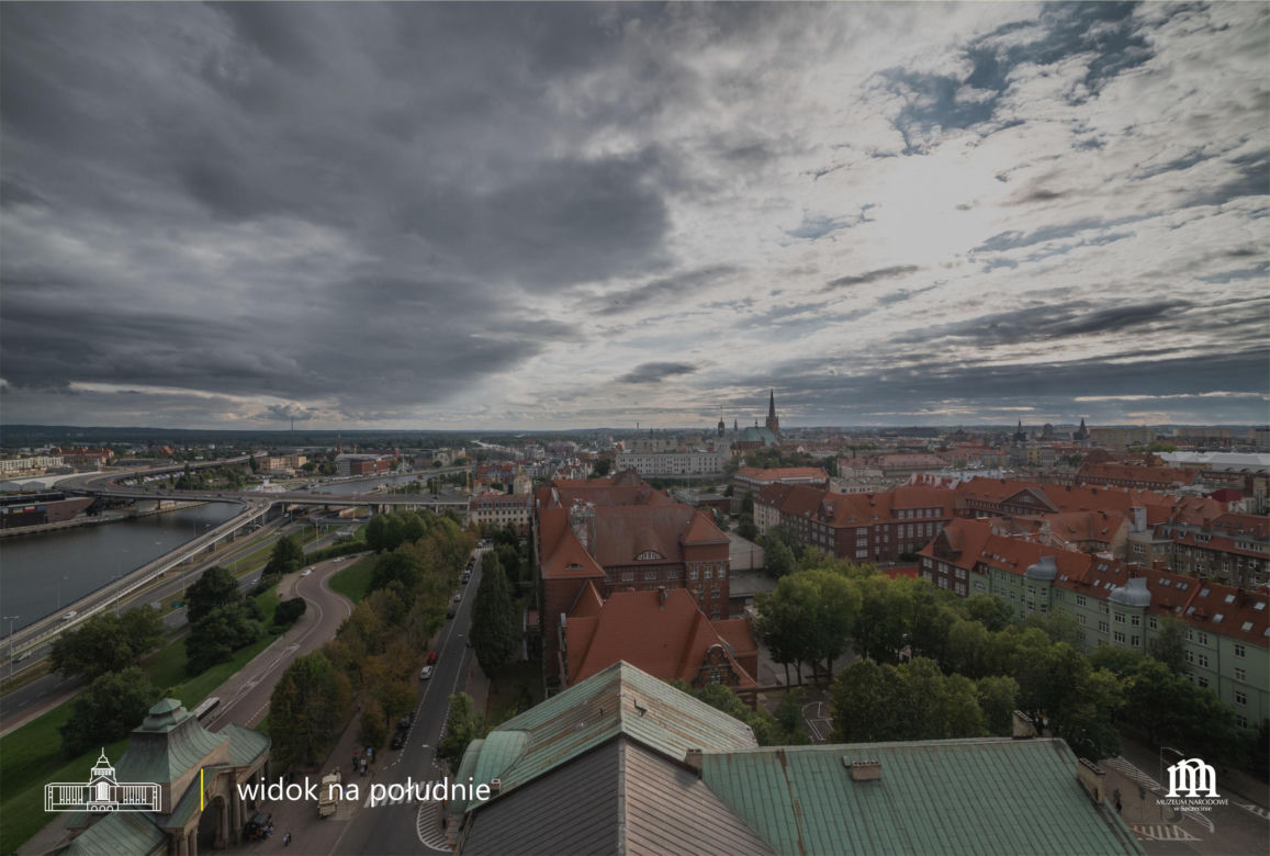 Taras widokowy na wieży Muzeum Narodowego w Szczecinie