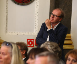 Wojciech Fibak na pogrzebie Ireny Szewińskiej