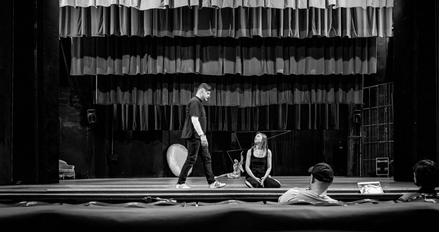 "Węgla nie ma". Próba do przedstawienia w Teatrze Śląskim