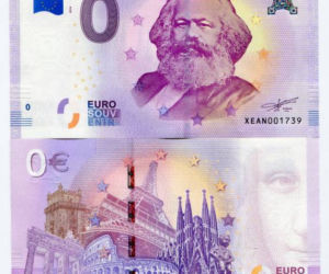 Miasto Trewir sprzedaje banknoty Euro z wizerunkiem Marksa