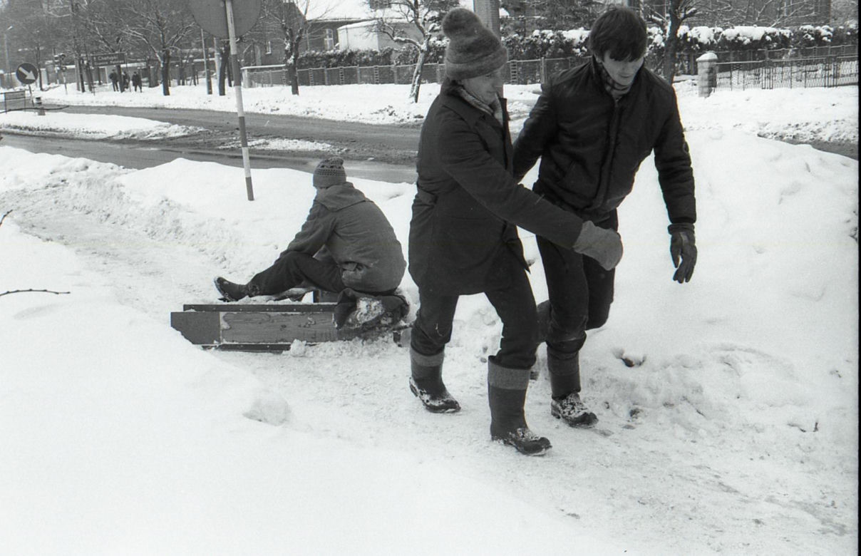 Rybnik zimą w latach 80.