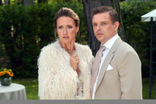 Barwy szczęścia, odcinek 3320. Hubert (Marek Molak), Asia (Anna Gzyra)