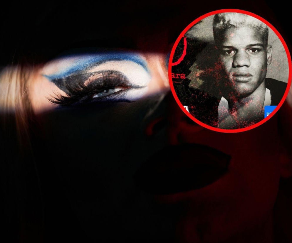 Osoba w makijażu drag queen. Na miniaturze obok Thierry Paulin. Historię mordercy poznasz w serwisie Mediateka.