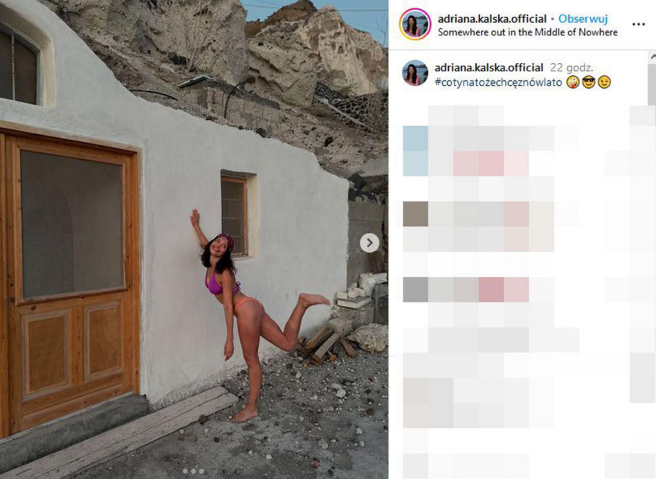 Adrianna Kalska pręży smukłą sylwetkę. Co za figura!