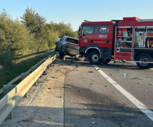 Wypadek na obwodnicy Jarosławia
