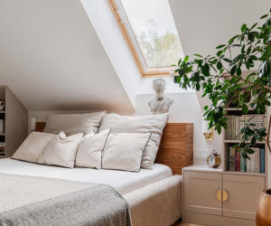 Wnętrze inspirowane Kolorem Roku Pantone 2026 Cloud Dancer