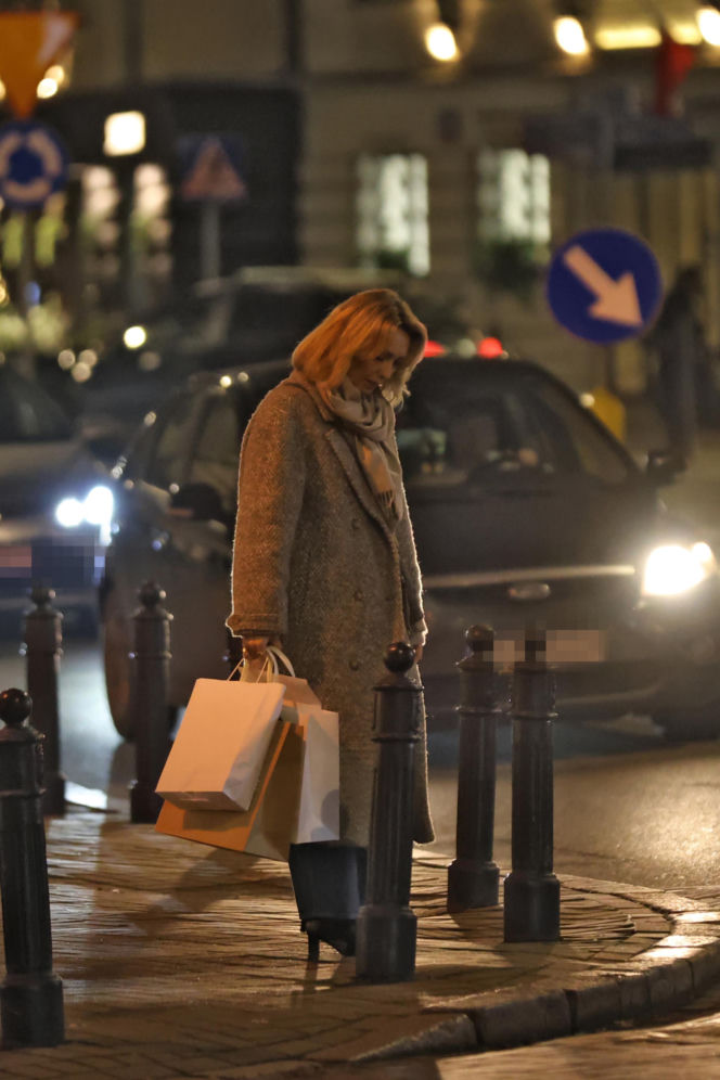 Anna Kalczyńska na zakupach