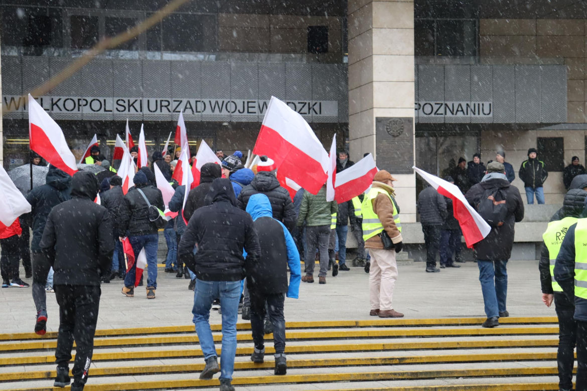 Protest rolników w Poznaniu 