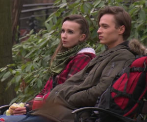 Pierwsza miłość odc. 2243. Krystian (Patryk Pniewski), Melka (Ewa Jakubowicz)