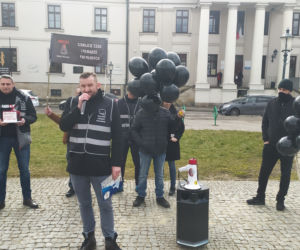 Protest branży weselnej w Radomiu
