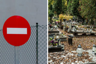 Chińskie auta z zakazem wjazdu na parking przy cmentarzu. Decyzja wojska