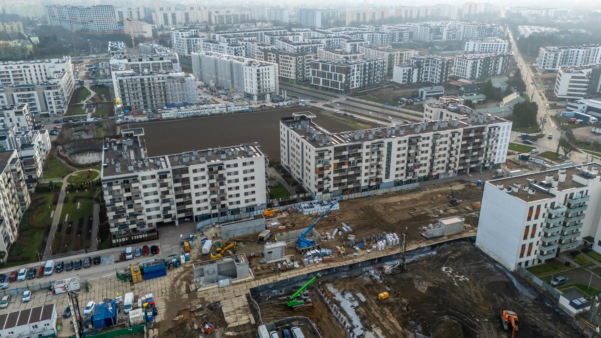 Nowa zabudowa na Chrzanowie w Warszawie