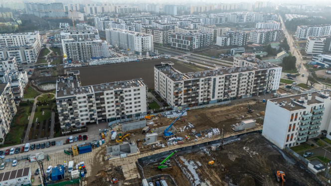 Nowa zabudowa na Chrzanowie w Warszawie