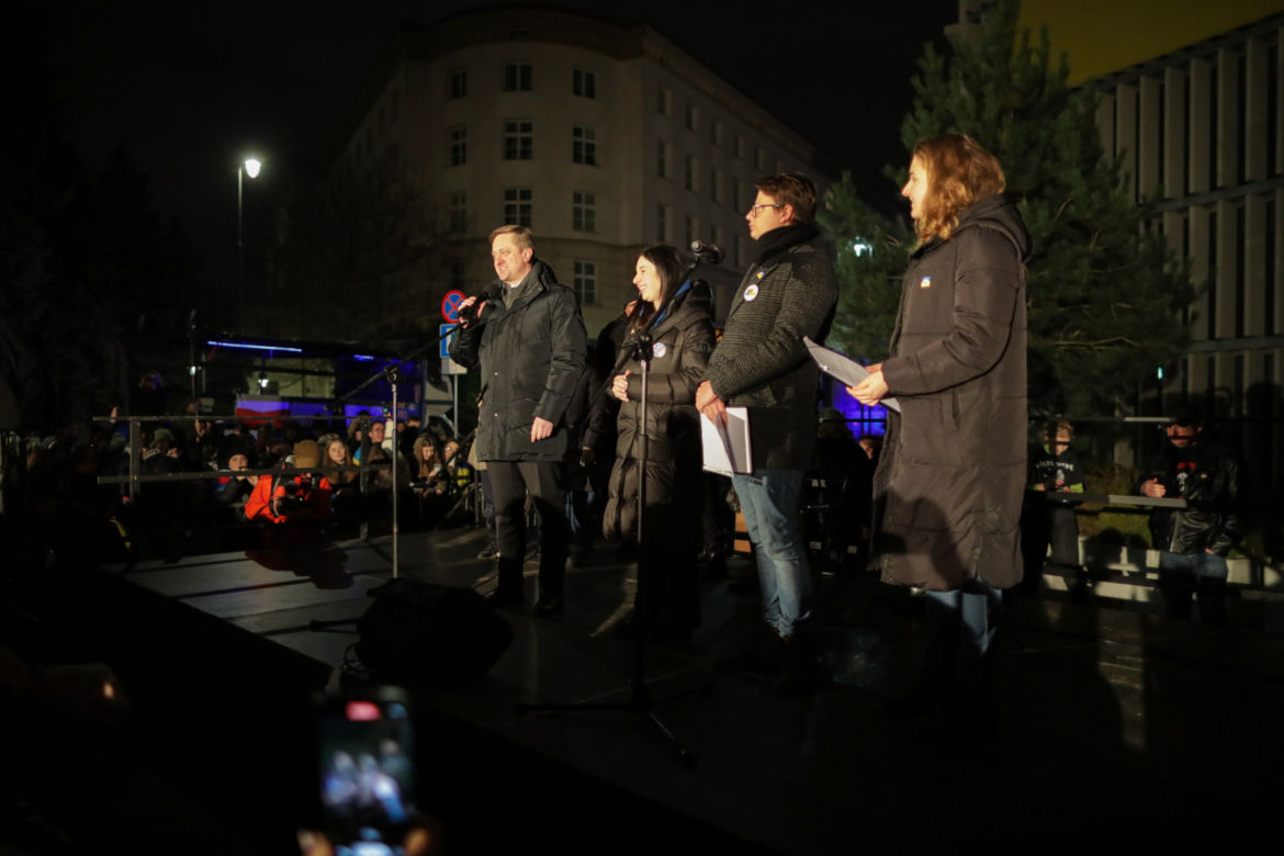 Manifestacja solidarnościowa z Ukrainą