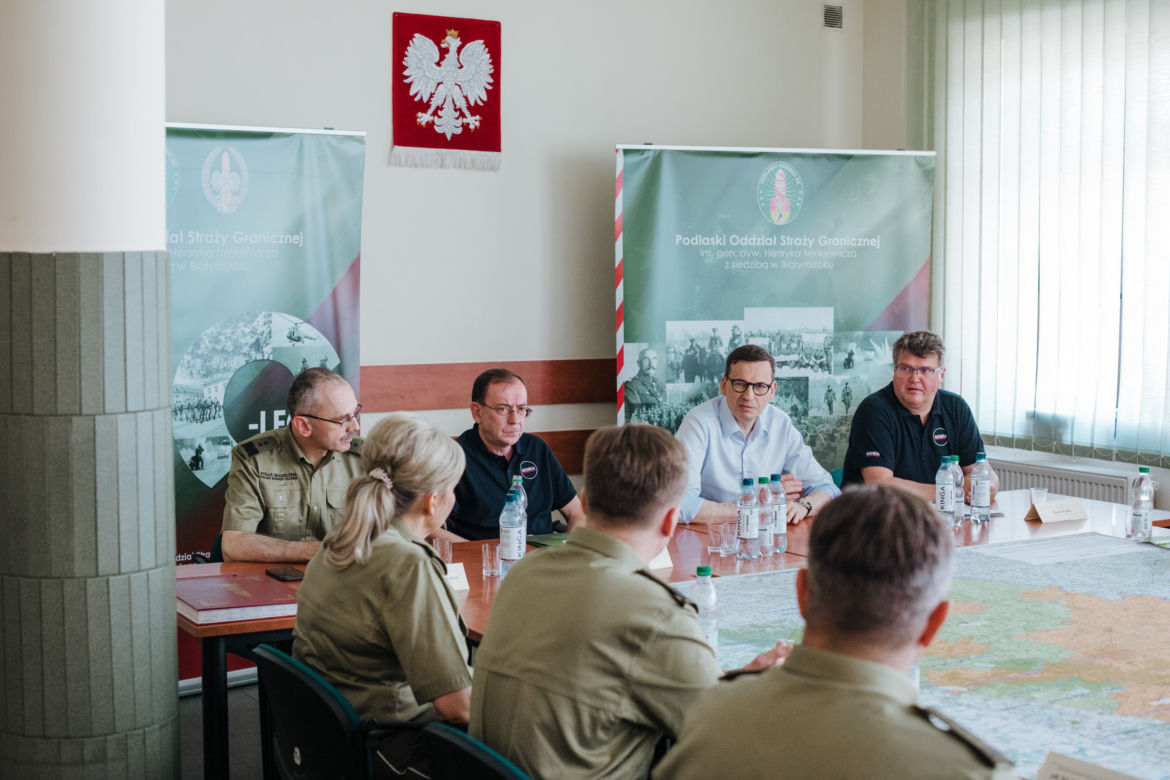 Zapora na granicy z Białorusią. Bariera fizyczna jest już gotowa