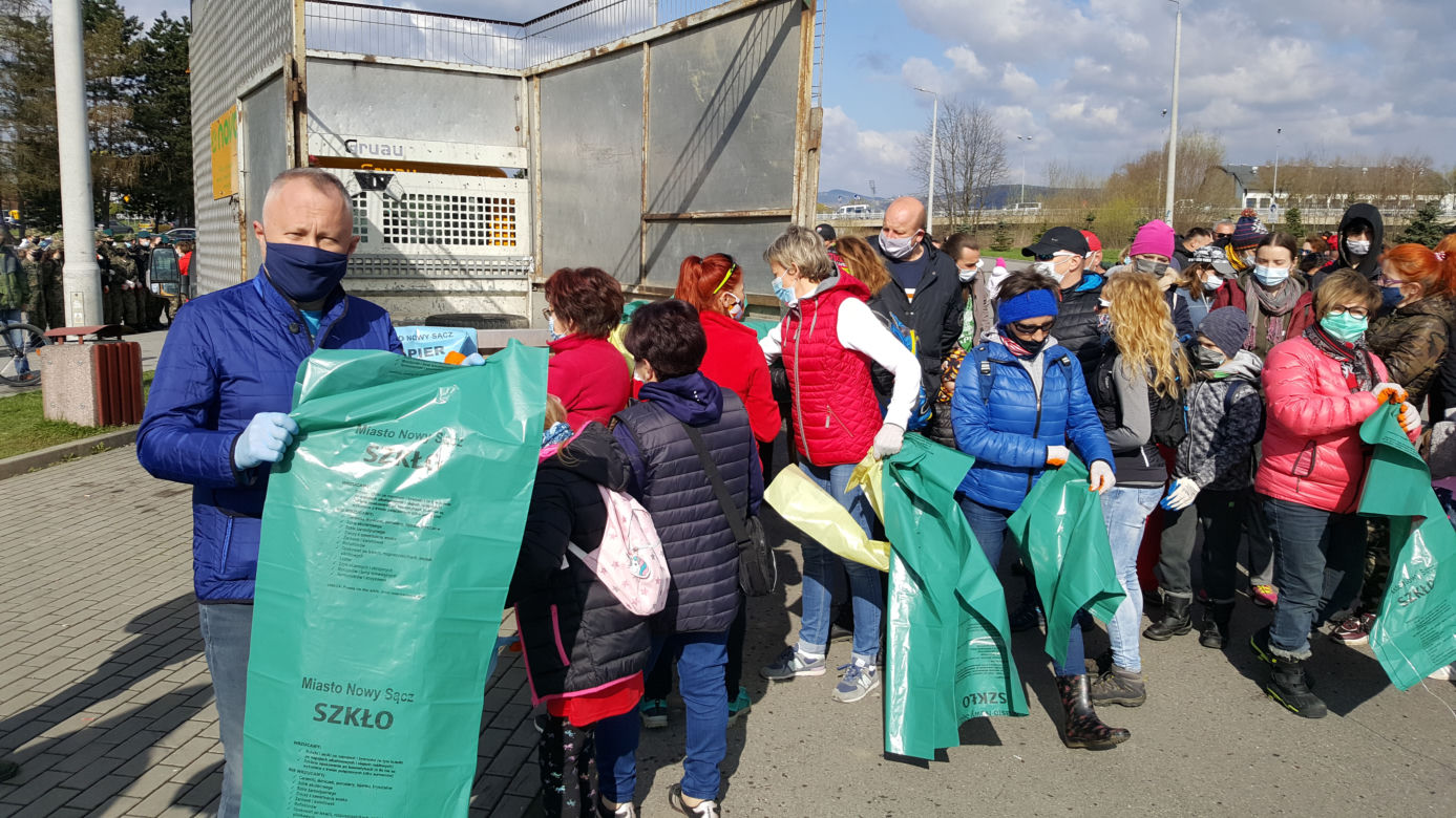 Sprzatanie brzegów Kamienicy