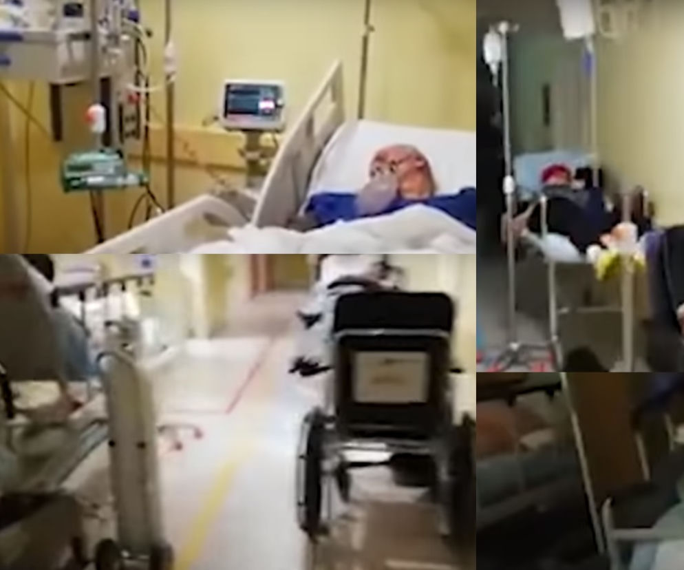 Szpital podczas pandemii koronawirusa. Nagranie niczym z horroru