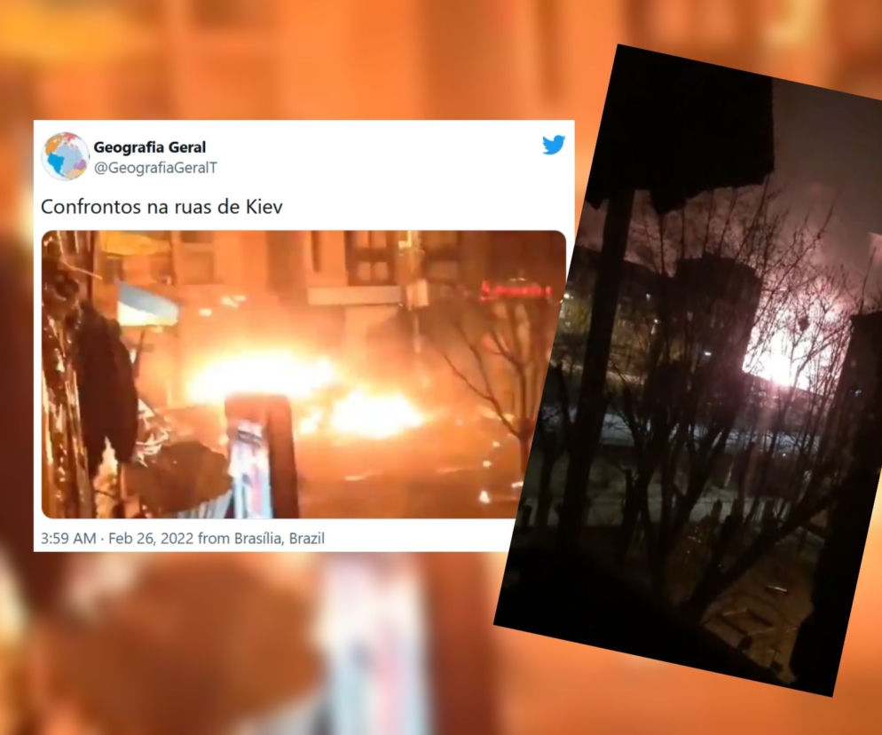 Nocne walki na ulicach Kijowa. Ostrzał z okrętów wojennych. Blisko 200 ofiar [ZDJĘCIA, WIDEO]