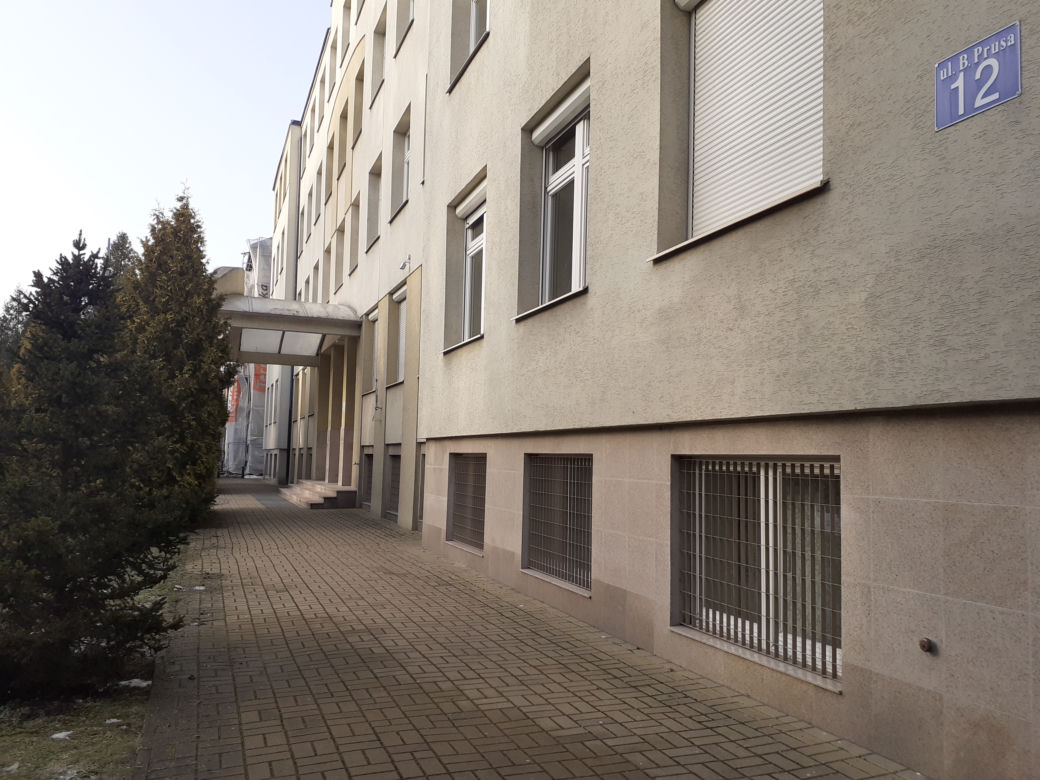 Siedleckie szkoły przy ul. Konarskiego i Prusa i ich okolica w lutym 2021 roku