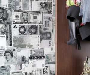 dekoracje ścienne tapeta pieniądze dolary