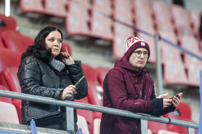 Kibice na meczu Piast Gliwice - Legia Warszawa