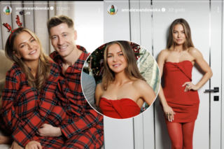 Świąteczna kreacja Anny Lewandowskiej narobiła zamieszania! Była czerwona i zaskakująco skąpa