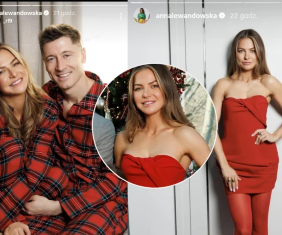 Świąteczna kreacja Anny Lewandowskiej narobiła zamieszania!  