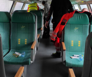 Pociąg Kolei Mazowieckich z pomocą humanitarną dla Ukrainy