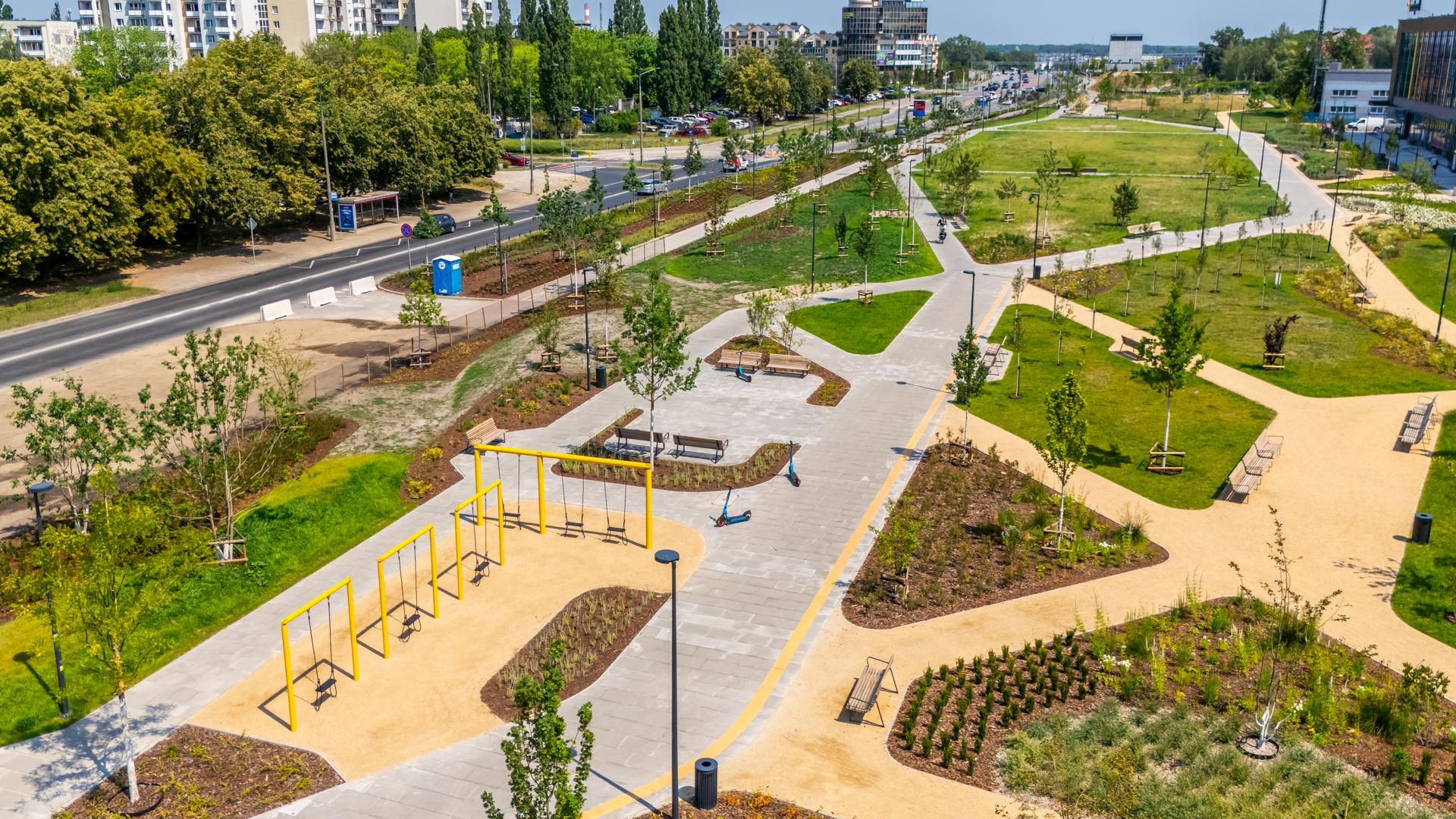 Park nad Południową Obwodnicą Warszawy w Warszawie