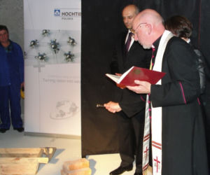 Uroczystość wmurowania kamienia węgielnego pod Nowy Dom Jabłkowskich