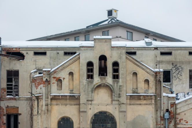 Ruiny fabryki przy Okopowej 78 w Warszawie