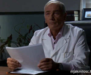 M jak miłość: ordynator Jerzy Argasinski (Karol Strasburger)