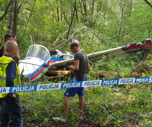 Awionetka spadła na Bemowie