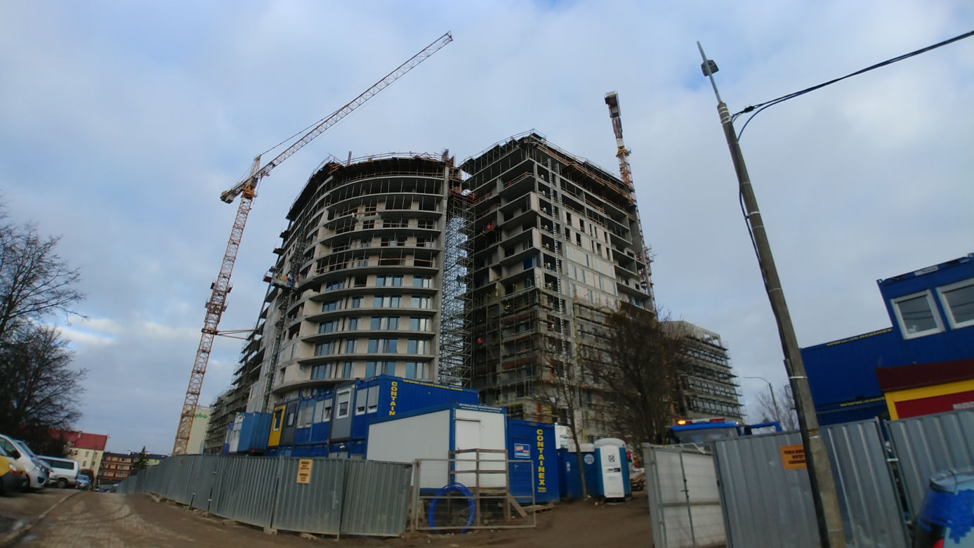 Centaurus. Trwa budowa największego budynku w Olsztynie. Zobacz postępy prac