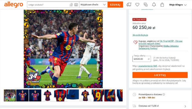 Te licytacje rozbiły bank na WOŚP! Sprawdź, które aukcje osiągnęły najwyższe kwoty