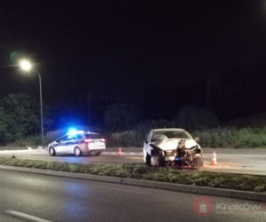 Kraków: Nocny wypadek na Powstańców Śląskich
