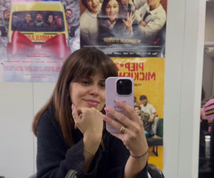 Na sygnale na planie. Martyna (Monika Mazur)