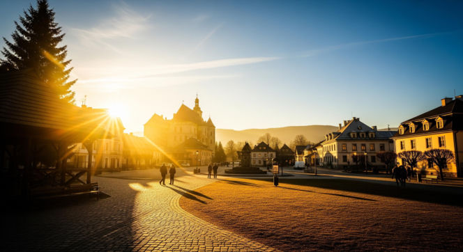 Gorący piątek w Suchej Beskidzkiej. Słońce rozpala grudniowy dzień!