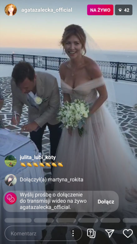 Agata Załęcka wyszła za mąż na greckiej wyspie