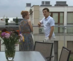 ''M jak miłość'' odc 1025 Marek Mostowiak (Kacper Kuszewski) i Ewa (Dominika Kluźniak)