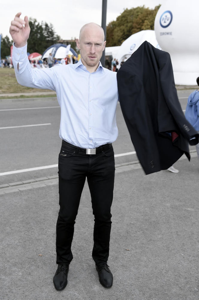 Krzyszof "Diablo" Włodarczyk z żoną