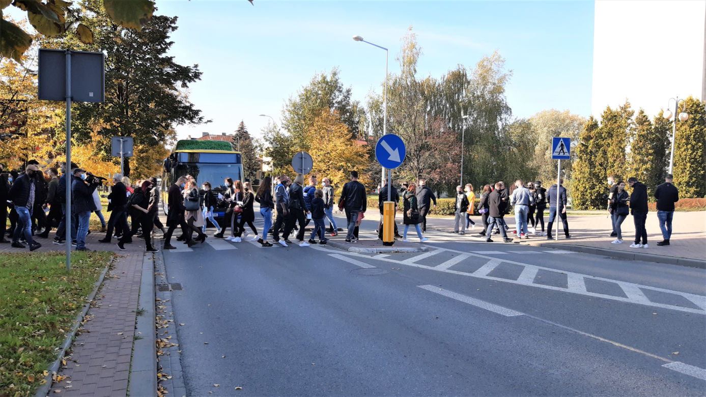 Blokada drogi w Tarnowie - protest