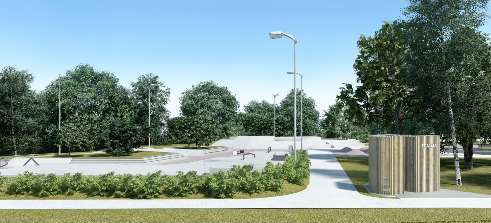 Skatepark na os. Majowym - wizualizacja