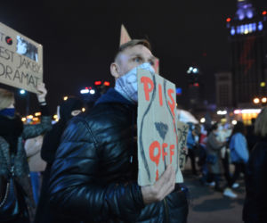 Protest kobiet w centrum Warszawy