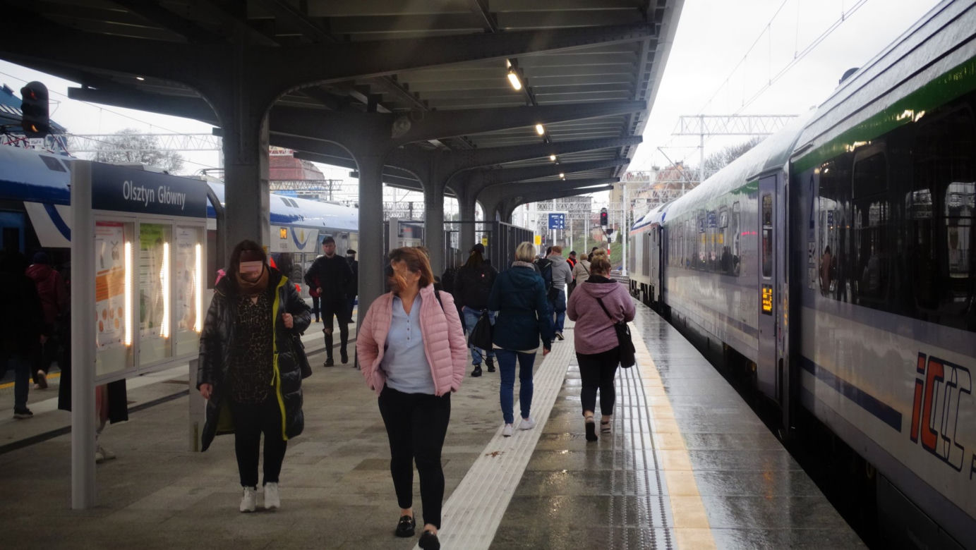 Nowy peron na stacji Olsztyn Główny gotowy. PKP pokazały zdjęcia