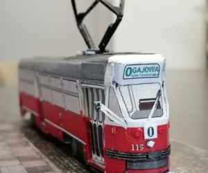 Modele tramwajów stworzone przez pana Michała z Poznania