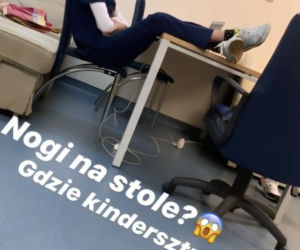 Na dobre i na złe. Aleksandra Hamkało (Julka Burska) na planie
