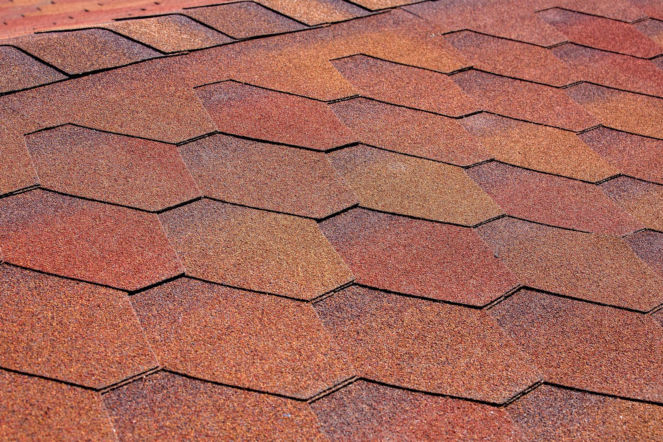 Gont bitumiczny heksagonalny – Czerwony melanż